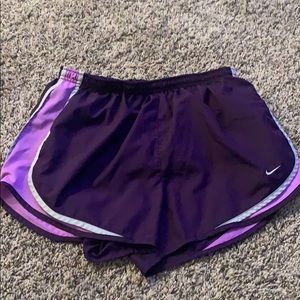 Nike tempo shorts purple large